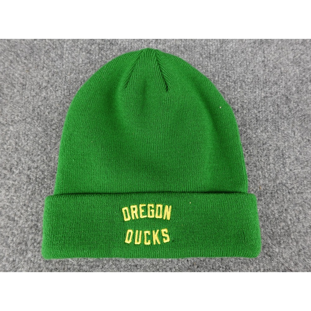 Nike Beanie Oregon Ducks Unisex OS Excellent NCAA‎ Cuffed Knit Hat NC16-30D